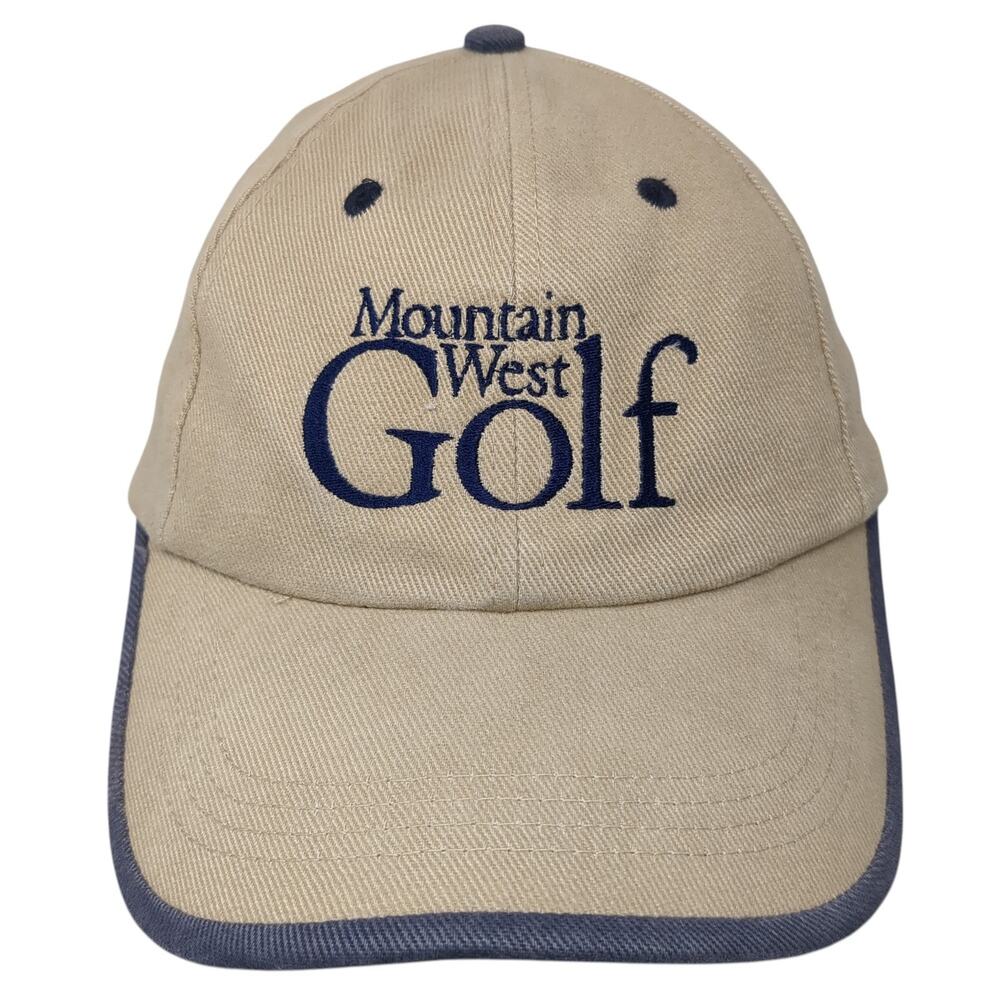 Mountain West Golf Strapback Hat Brown One Size Embroidered Falcon